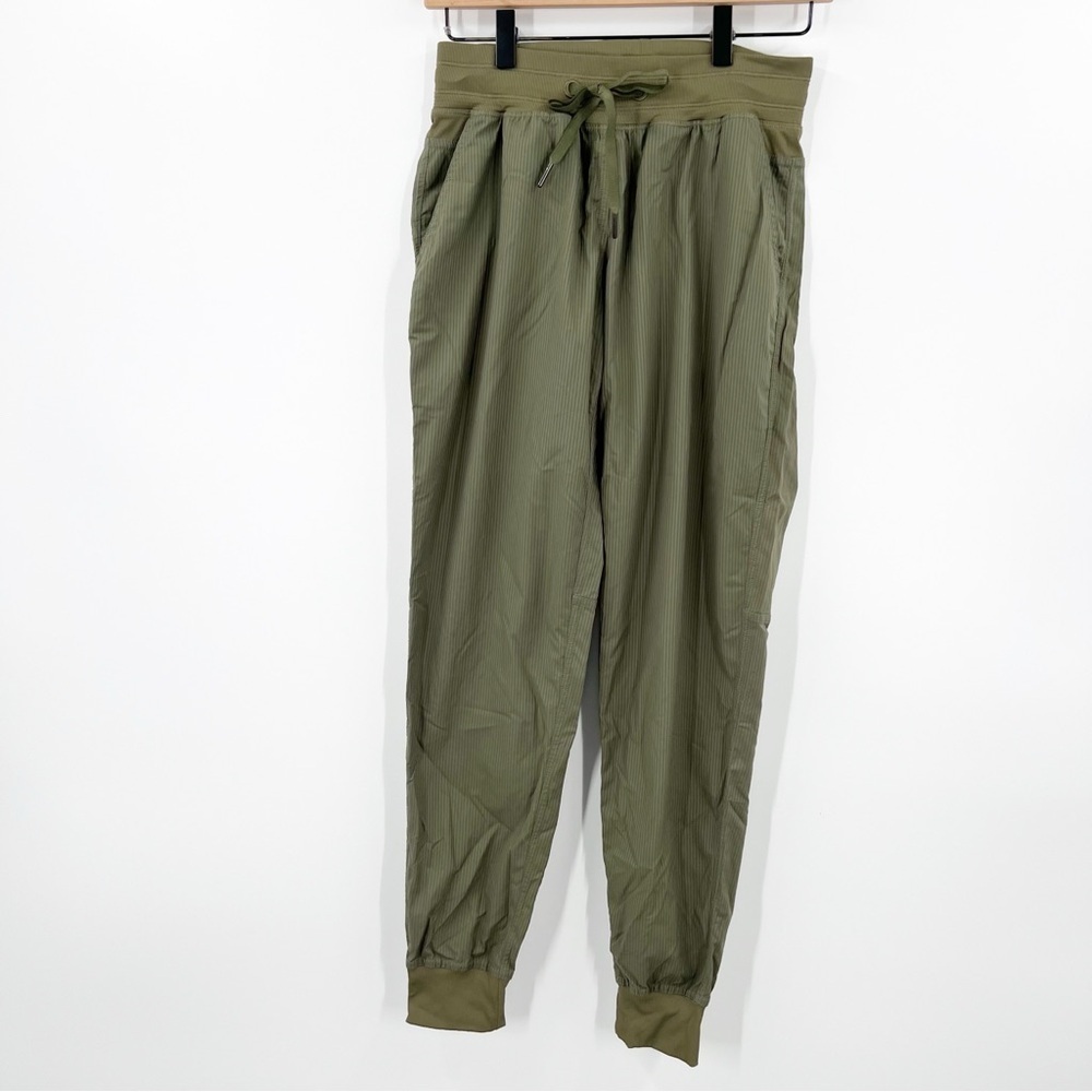 ZYIA Olive Track Joggers with Drawstring